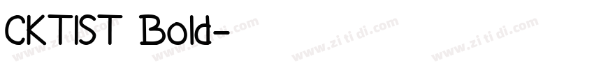 CKTIST Bold字体转换